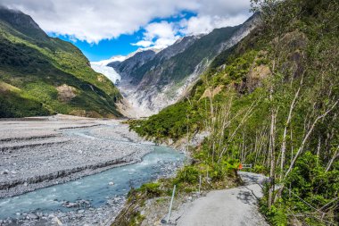 Franz Josef Glacier, Westland Tai Poutini Milli Parkı'nda Yeni Zelanda Batı kıyısında bulunan, izlemek