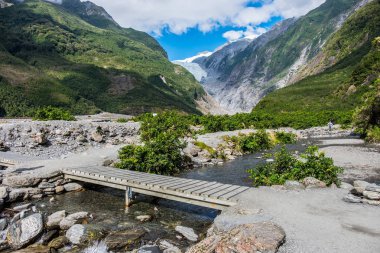 Franz Josef Glacier, Westland Tai Poutini Milli Parkı'nda Yeni Zelanda Batı kıyısında bulunan, izlemek