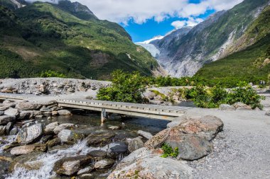 Franz Josef Glacier, Westland Tai Poutini Milli Parkı'nda Yeni Zelanda Batı kıyısında bulunan, izlemek