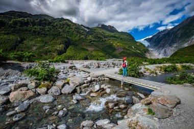 Franz Josef Glacier, Westland Tai Poutini Milli Parkı'nda Yeni Zelanda Batı kıyısında bulunan, izlemek