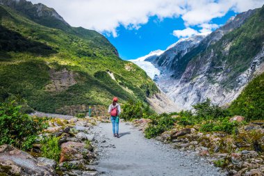 Franz Josef Glacier, Westland Tai Poutini Milli Parkı'nda Yeni Zelanda Batı kıyısında bulunan, izlemek