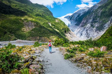 Franz Josef Glacier, Westland Tai Poutini Milli Parkı'nda Yeni Zelanda Batı kıyısında bulunan, izlemek