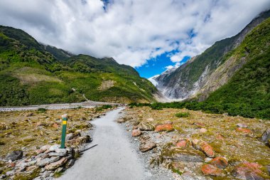 Franz Josef Glacier, Westland Tai Poutini Milli Parkı'nda Yeni Zelanda Batı kıyısında bulunan, izlemek