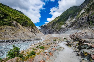 Franz Josef Glacier, Westland Tai Poutini Milli Parkı'nda Yeni Zelanda Batı kıyısında bulunan, izlemek