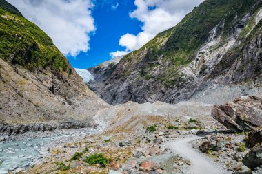 Franz Josef Glacier, Westland Tai Poutini Milli Parkı'nda Yeni Zelanda Batı kıyısında bulunan, izlemek