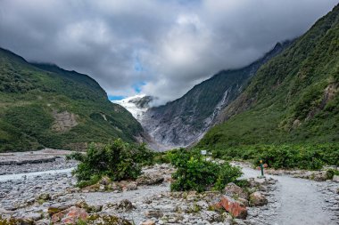 Franz Josef Glacier, Westland Tai Poutini Milli Parkı'nda Yeni Zelanda Batı kıyısında bulunan, izlemek
