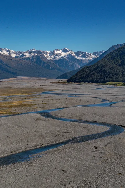 Waimakariri Fluss Arthurpass Nationalpark Neuseeland — Stockfoto