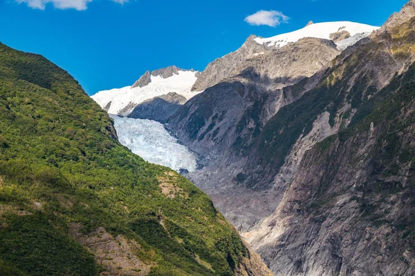 Piste Glacier Franz Josef Situé Dans Parc National Westland Tai — Photo