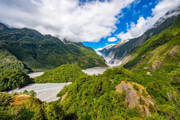 Koll Franz Josef Glacier Ligger Westland Nationalpark För Tai Poutini — Stockfoto