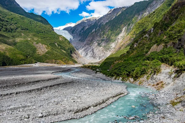 Pista Glaciar Franz Josef Localizado Parque Nacional Westland Tai Poutini — Fotografia de Stock