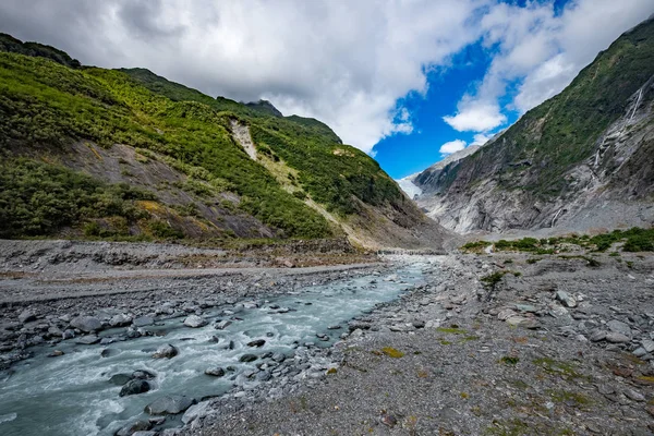 Śledzenie Franz Josef Glacier Znajduje Się Park Narodowy Westland Tai — Zdjęcie stockowe