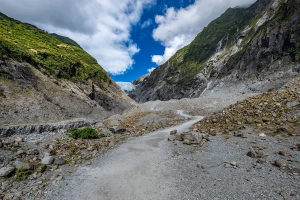 Pista Glaciar Franz Josef Localizado Parque Nacional Westland Tai Poutini — Fotografia de Stock