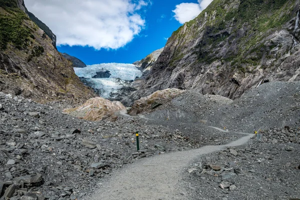 Śledzenie Franz Josef Glacier Znajduje Się Park Narodowy Westland Tai — Zdjęcie stockowe