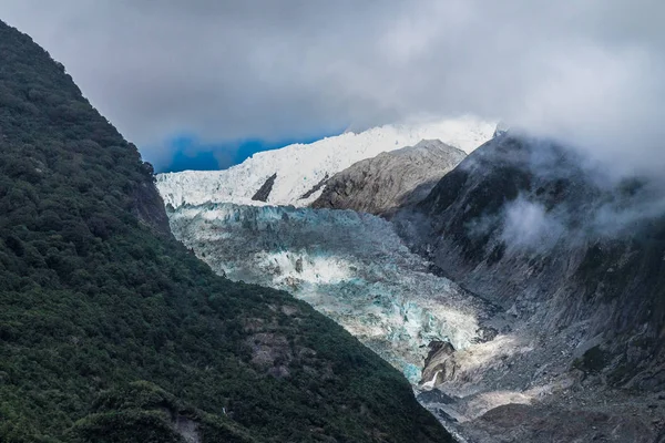 Glaciar Franz Josef Ubicado Parque Nacional Westland Tai Poutini Costa — Foto de Stock