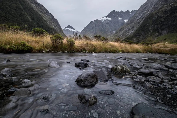 Paisaje Alrededor Monkey Creek Milford Sound Nueva Zelanda — Foto de Stock