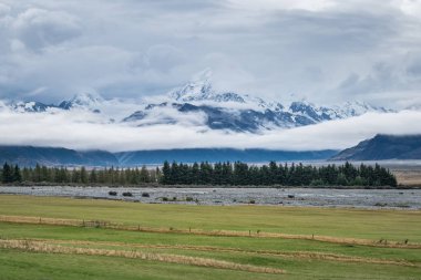 Mt.Cook/Aoraki Milli Parkı, Yeni Zelanda manzara