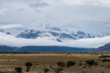 Mt.Cook/Aoraki Milli Parkı, Yeni Zelanda manzara