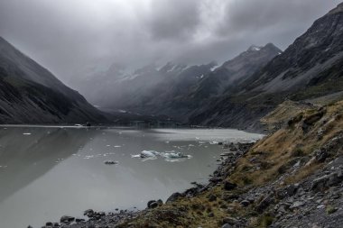 Fahişe Gölü, en popüler dönüm noktası: Aoraki/Mt Cook Milli Park, Avustralya