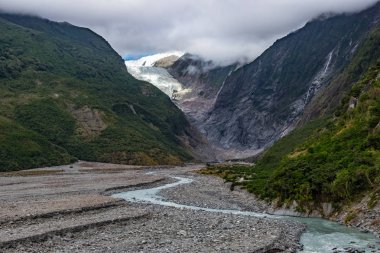 Franz Josef Glacier, Westland Tai Poutini Milli Parkı'nda Yeni Zelanda Batı kıyısında bulunan, izlemek