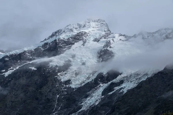 Paisagem Torno Hooker Valley Track Dos Passeios Mais Populares Aoraki — Fotografia de Stock