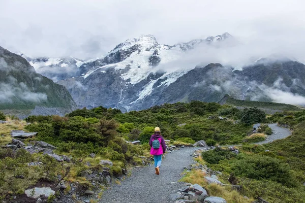 Fahişe Vadisi parça, bir en popüler yürüyen Aoraki/Mt Cook Milli Parkı, Yeni Zelanda'da