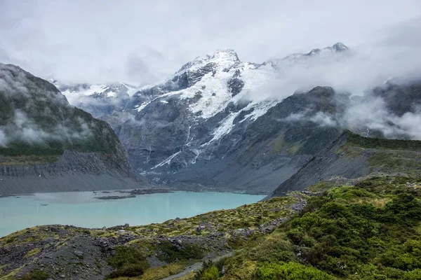 Hooker Valley Track Dos Passeios Mais Populares Aoraki Cook National — Fotografia de Stock