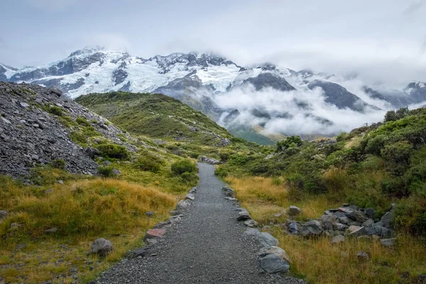 Hooker Valley Track One Most Popular Walks Aoraki Cook National — Stock Photo, Image