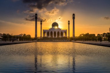 Merkez Camii ünlü dönüm noktası: Songkhla ilin Güney Tayland.