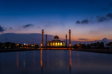 Merkez Camii ünlü dönüm noktası: Songkhla ilin Güney Tayland.