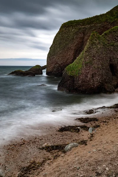 Cushendun Caves Uma Das Famosas Atracções Irlanda Norte Local Filmagem — Fotografia de Stock