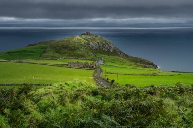 Torr etrafında peyzaj, baş, antrim Ballycastle yakınındaki ülkenin üzerinde bulunan bir Kuzey İrlanda'nın cazibe.