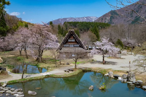 Las Famosas Casas Rurales Tradicionales Gassho Zukuri Aldea Shirakawa Japón —  Fotos de Stock