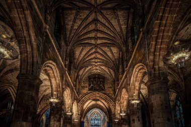 St Giles Katedrali olarak da bilinen Edinburgh yüksek Kirk, 's Church of İskoçya Edinburgh, Büyük Britanya.