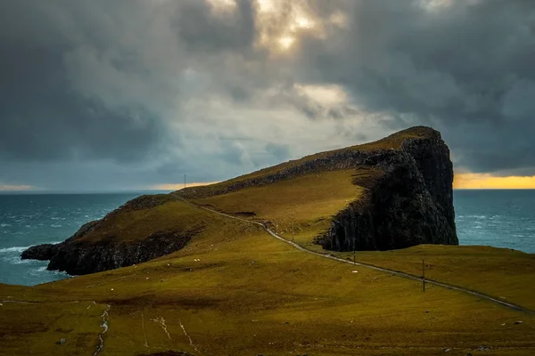 Paysage Autour Phare Neist Point Une Des Attractions Les Célèbres — Photo