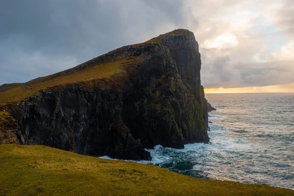 Krajobraz Wokół Neist Point Lighthouse Jedna Najbardziej Znanych Atrakcji Isle — Zdjęcie stockowe