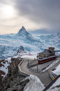 Matterhorn, Isviçre manzaralı manzarası