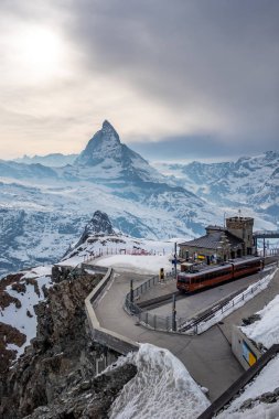 Scenic view of Matterhorn, Switzerland clipart