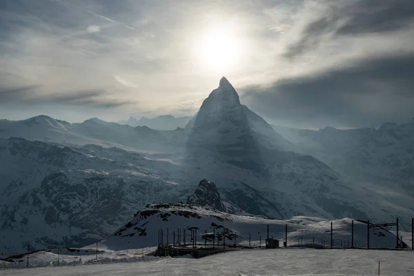 Vue panoramique du Cervin, Suisse — Photo