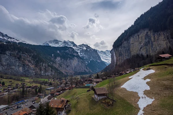 Lauterbrunnen village, Suíça — Fotografia de Stock