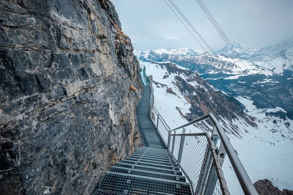 The Thrill Walk at the Schilthorn summit, Switzerland — Stock Photo, Image