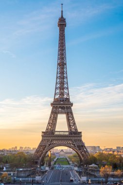 Palais de Chaillot'tan Eyfel Kulesi manzarası, Paris, Fransa