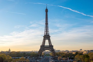 Palais de Chaillot'tan Eyfel Kulesi manzarası, Paris, Fransa