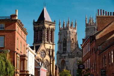 The landscape around city of York and York Minster, United Kingdom clipart