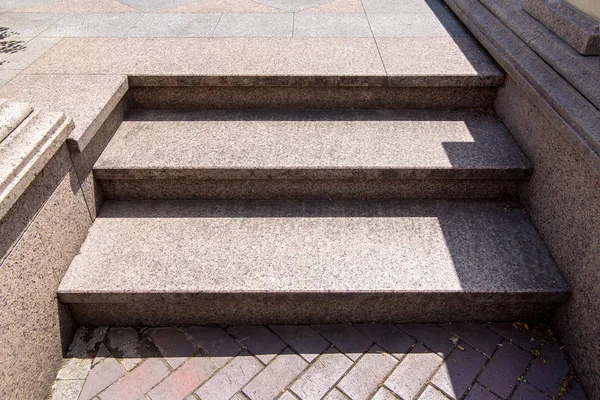 Drempel Met Trappen Van Marmer Stenen Tegels Close Van Ingang — Stockfoto