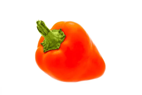 Bulgarischer Pfeffer Orange Süßes Gemüse Reifes Landwirtschaftliches Produkt Zum Kochen — Stockfoto