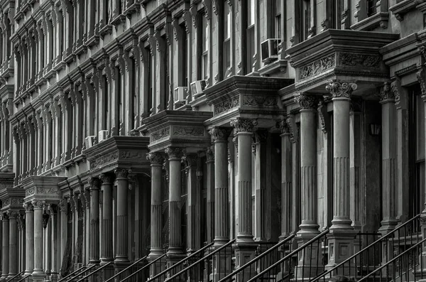 Řada Domů Boháčů Malcolm Boulevard Harlem New York — Stock fotografie