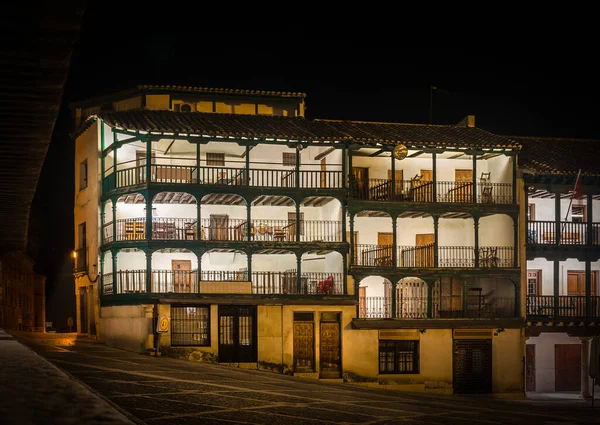 Traditionele Huizen Het Grote Plein Van Chinchon — Stockfoto