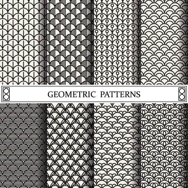 Geometriai Görbe Vektor Mintázat Kitöltőmintáikat Weblap Háttér Felületek Textúrák — Stock Vector