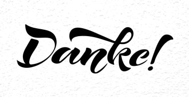 Vektör çizim. Teşekkür ederim hat. Teşekkür ederim el çekilmiş poster veya tebrik kartı, beyaz arka plan üzerinde izole. El yazısı yazıt. Dekoratif-süsleme elementler ile modern yazı.