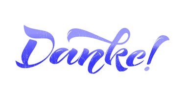danke vektörü Almanya